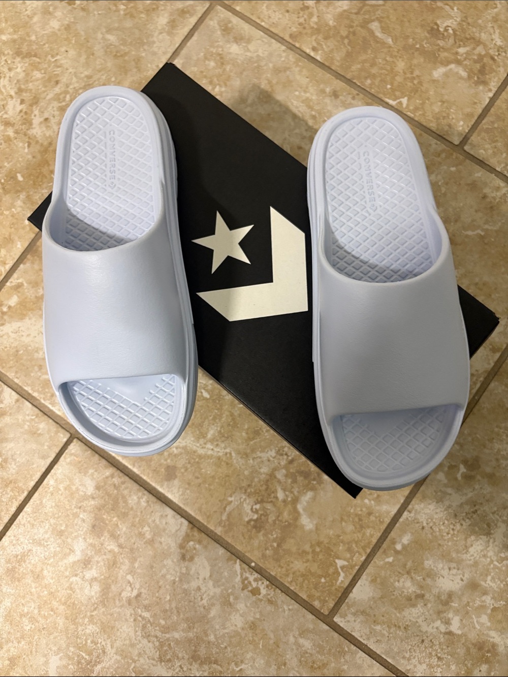 Converse Pale Blue Slide Sandals